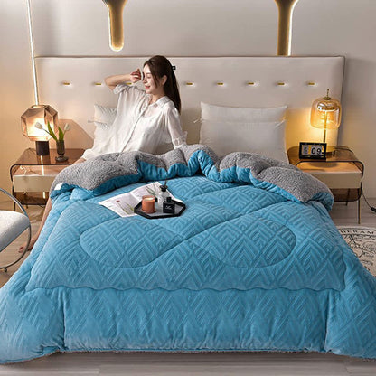 Ownkoti Thick Sherpa Winter Blanket with Quilt Core - image 30