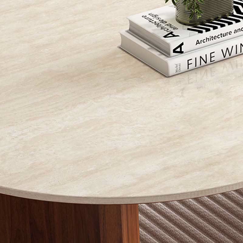 Ownkoti Slate Oval Walnut Coffee Table - image 10