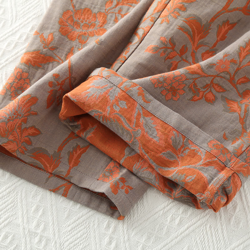 Ownkoti Cotton Gauze Floral Round-neck Nightwear Set - image 5