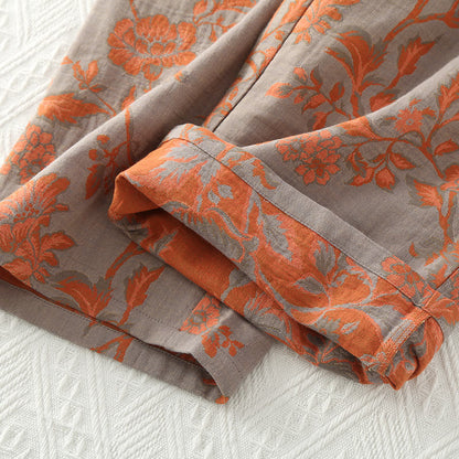 Ownkoti Cotton Gauze Floral Round-neck Nightwear Set - image 5