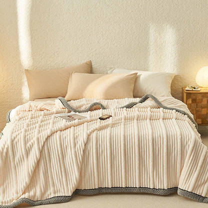 Solid Color Soft Fleece Warm Blanket - image 3