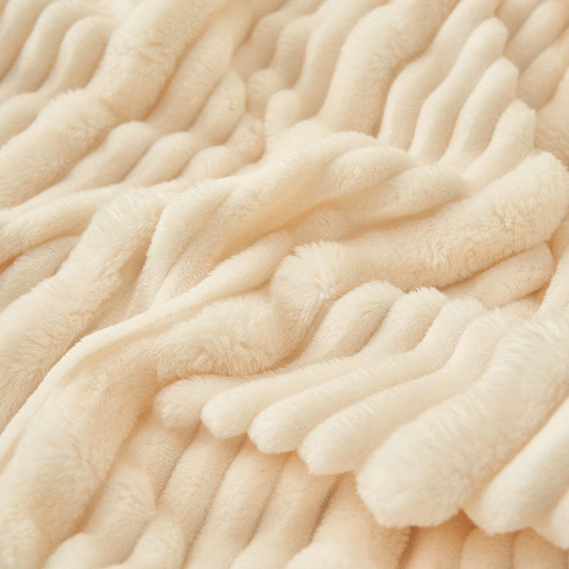 Solid Color Soft Fleece Warm Blanket - image 9