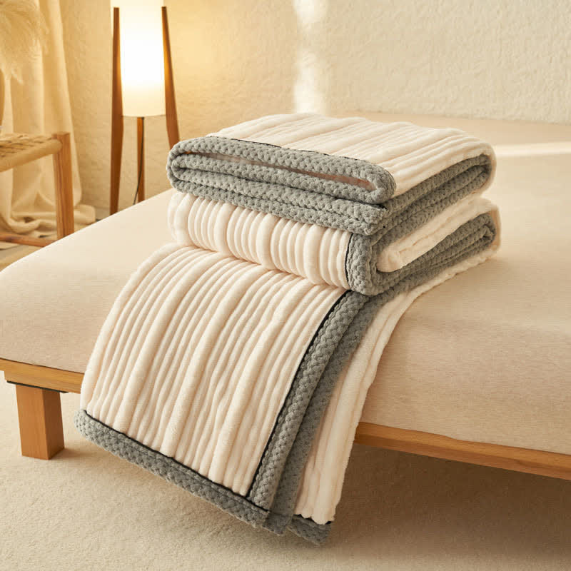 Solid Color Soft Fleece Warm Blanket - image 8
