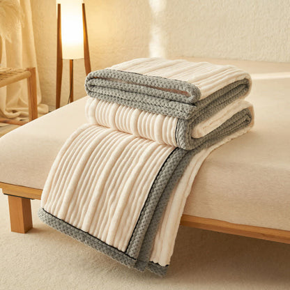 Solid Color Soft Fleece Warm Blanket - image 8