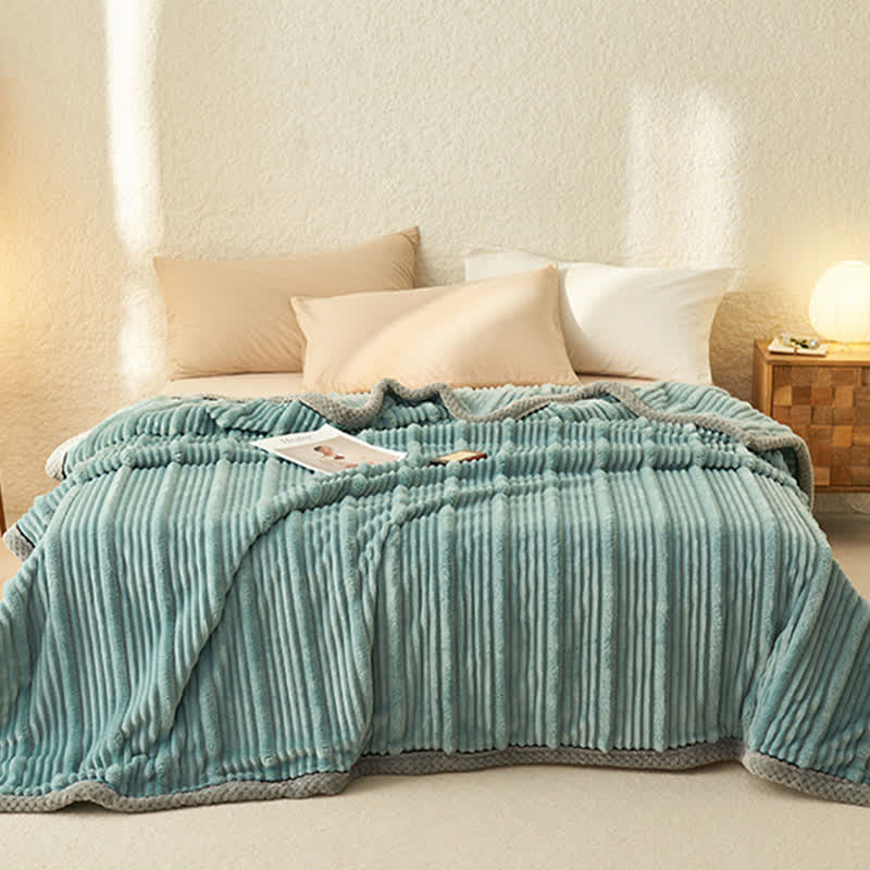 Solid Color Soft Fleece Warm Blanket - image 12