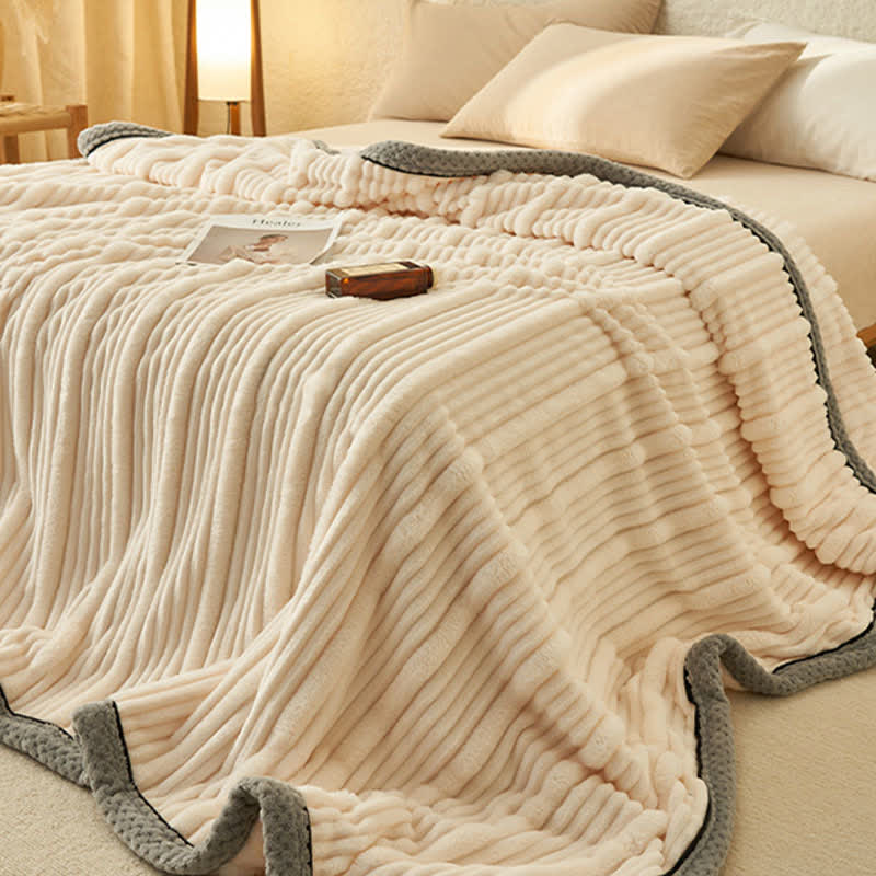 Solid Color Soft Fleece Warm Blanket - image 6