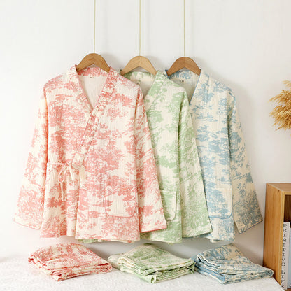 Ownkoti Refresh Cotton Gauze Kimono Pajama Set  - image 0