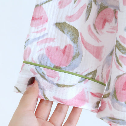 Floral Tulip Cotton Gauze Pajama Set - image 7
