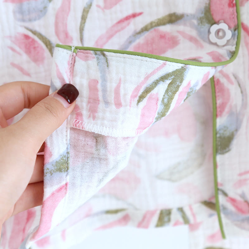 Floral Tulip Cotton Gauze Pajama Set - image 8