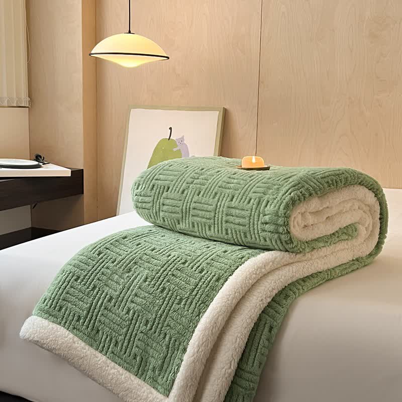 Simple Double-sided Fleece Throw Blanket - image 17