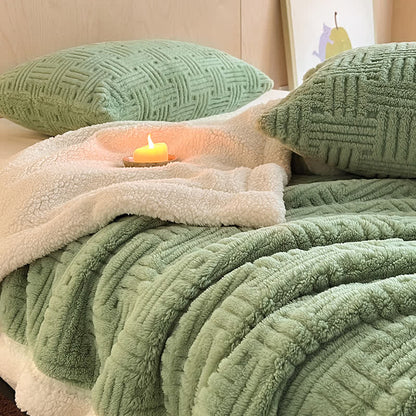 Simple Double-sided Fleece Throw Blanket - image 16