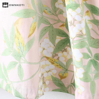 Ownkoti Plus Size Refresh Pastoral Long Nightgown