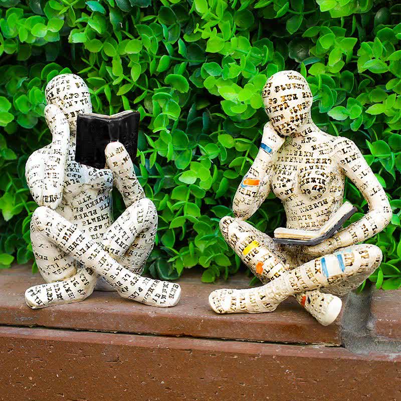 Ownkoti Reading Woman Thinker Statue Bookshelf Decoration - image 22