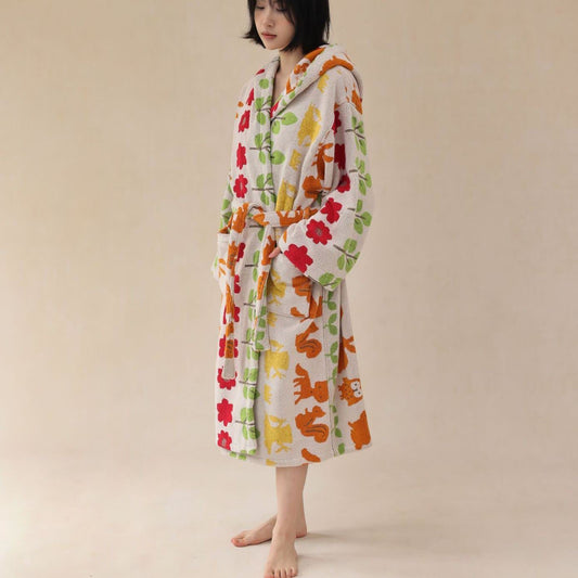 Ownkoti Pastoral Cotton Absorbent Hooded Bathrobe - image 0