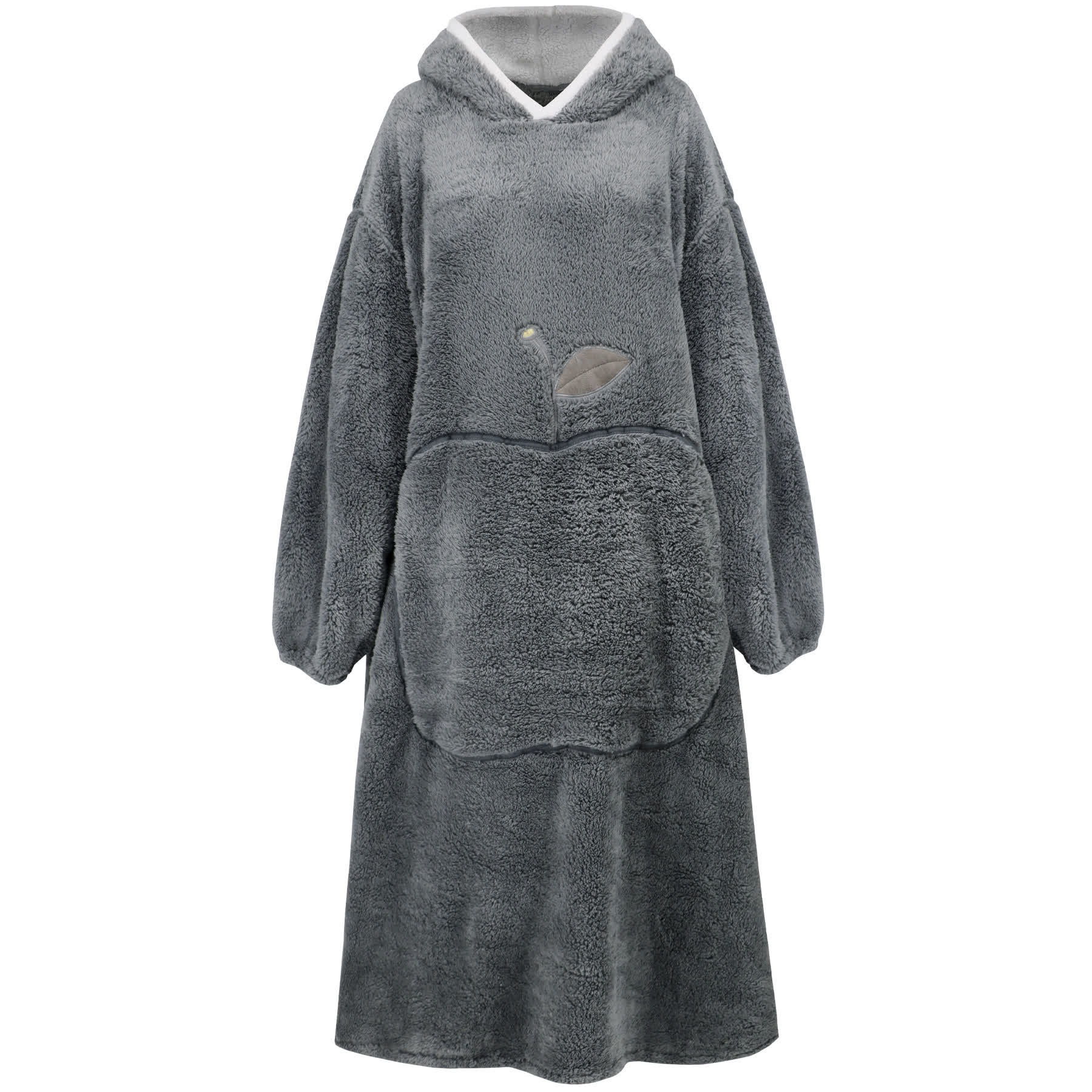 Ownkoti Jacquard Apple Flannel Hooded Nightgown - image 19