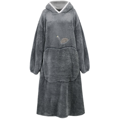 Ownkoti Jacquard Apple Flannel Hooded Nightgown - image 19