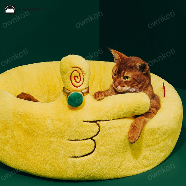 Funny Finger Roundshape Soft Pet Bed ownkoti