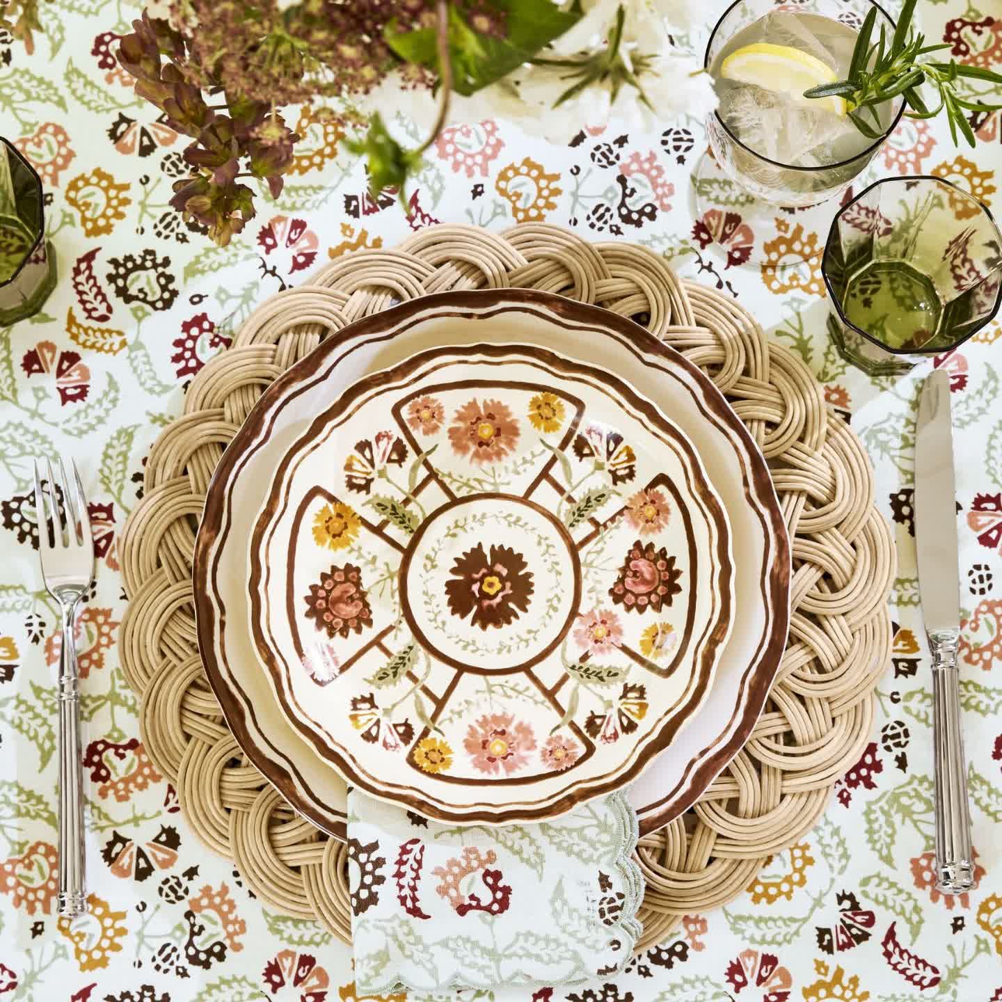 Round Shape Hand-woven Rattan Placemat - image 2