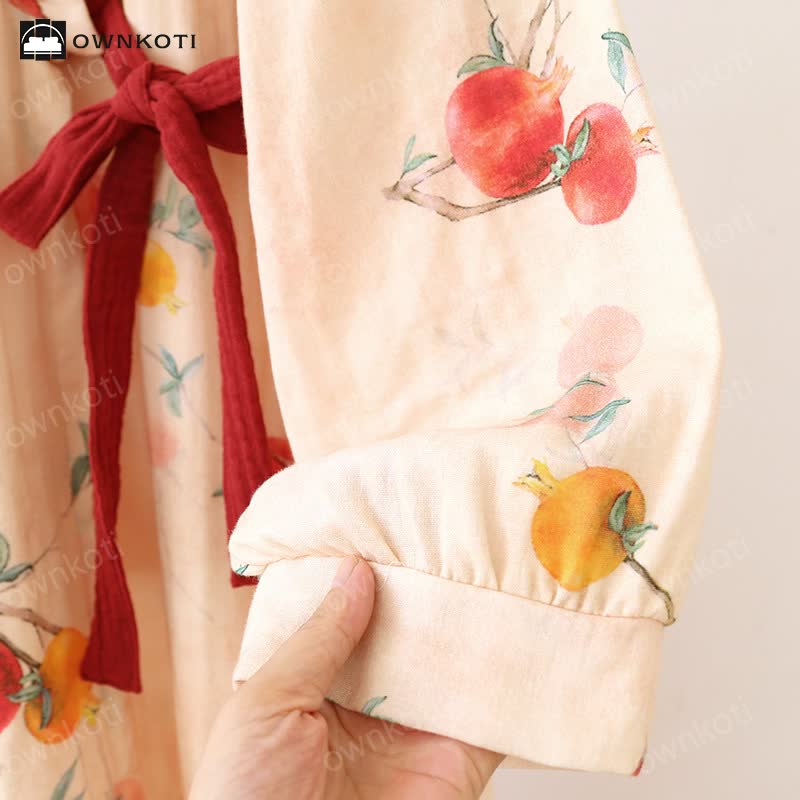 Ownkoti Rural Pomegranate Bamboo Fiber Nightdress - image 3