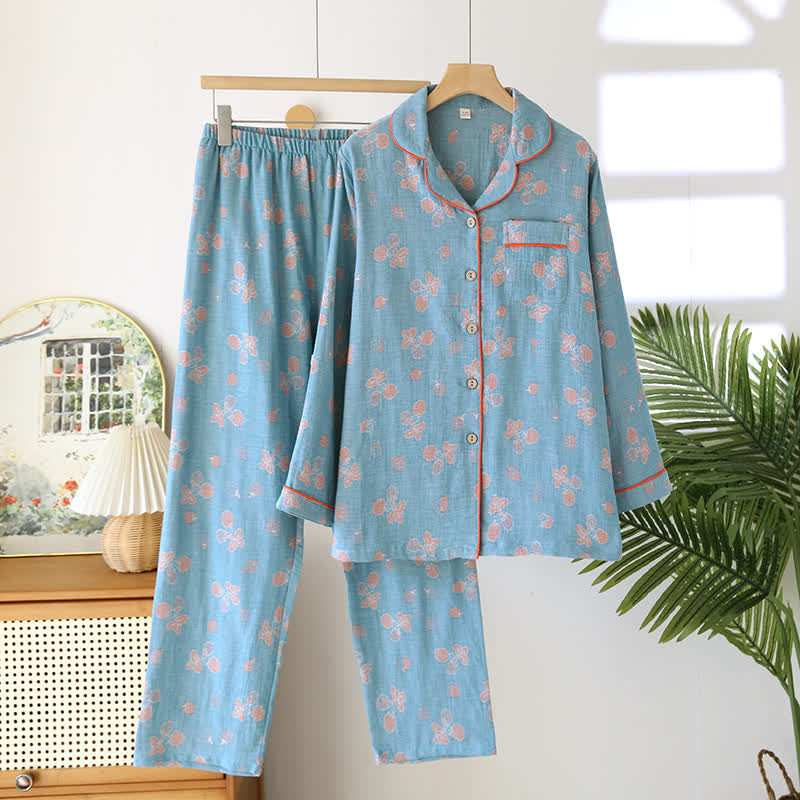 Refresh Strawberry Cotton Gauze Pajama Set - 2XL - image 1