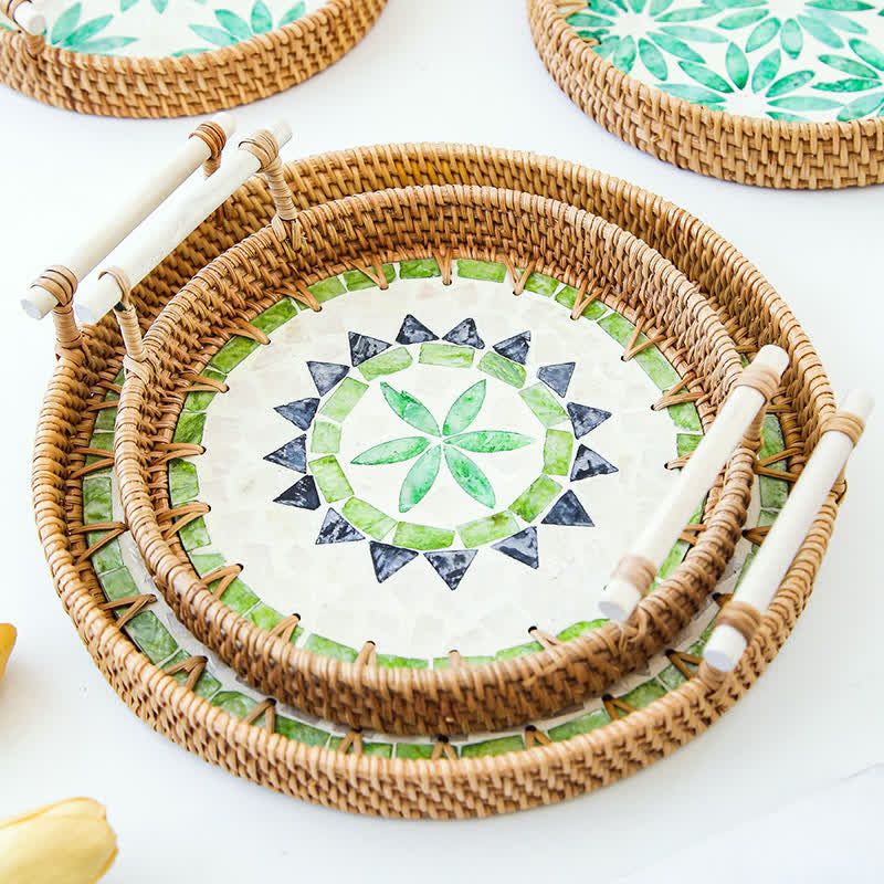 Ownkoti Rattan Woven Tray Storage Basket - image 0