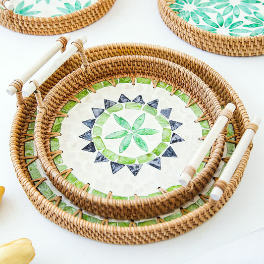 Ownkoti Rattan Woven Tray Storage Basket - image 0