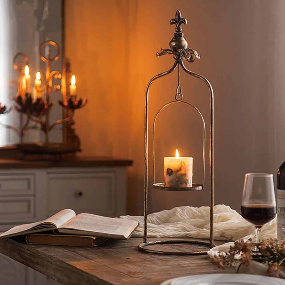 Ownkoti Creative Vintage Metal Candle Holder  - A2831 - 7.87"W x7.87"L x 23.23"Th - image 0