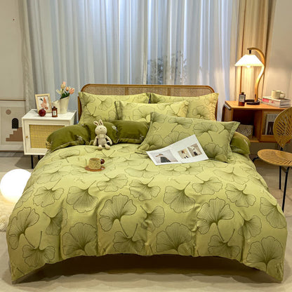 Ownkoti Brushed Cotton Ginkgo Leaf  Bedding - 2pcs Pillowcases - 19" x 29" - image 1