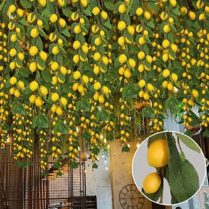 Ownkoti Farmhouse Artificial Lush Greenery Lemon Garland - image 3