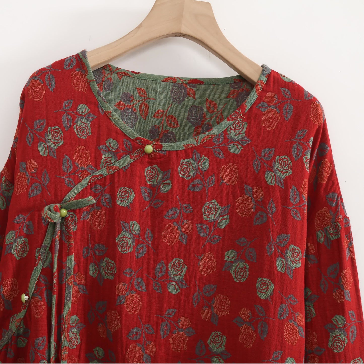 Ownkoti Plus Size  Rose Cotton Soft Pajama Set - image 7