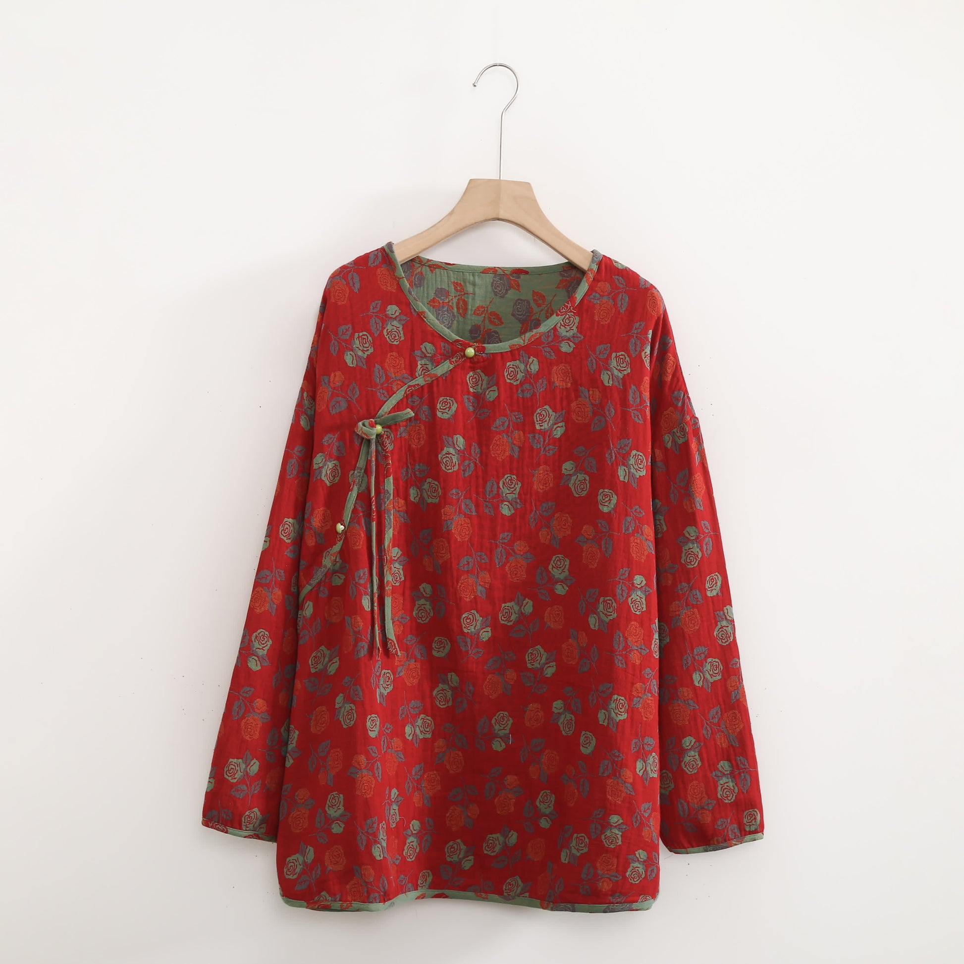 Ownkoti Plus Size  Rose Cotton Soft Pajama Set - image 5