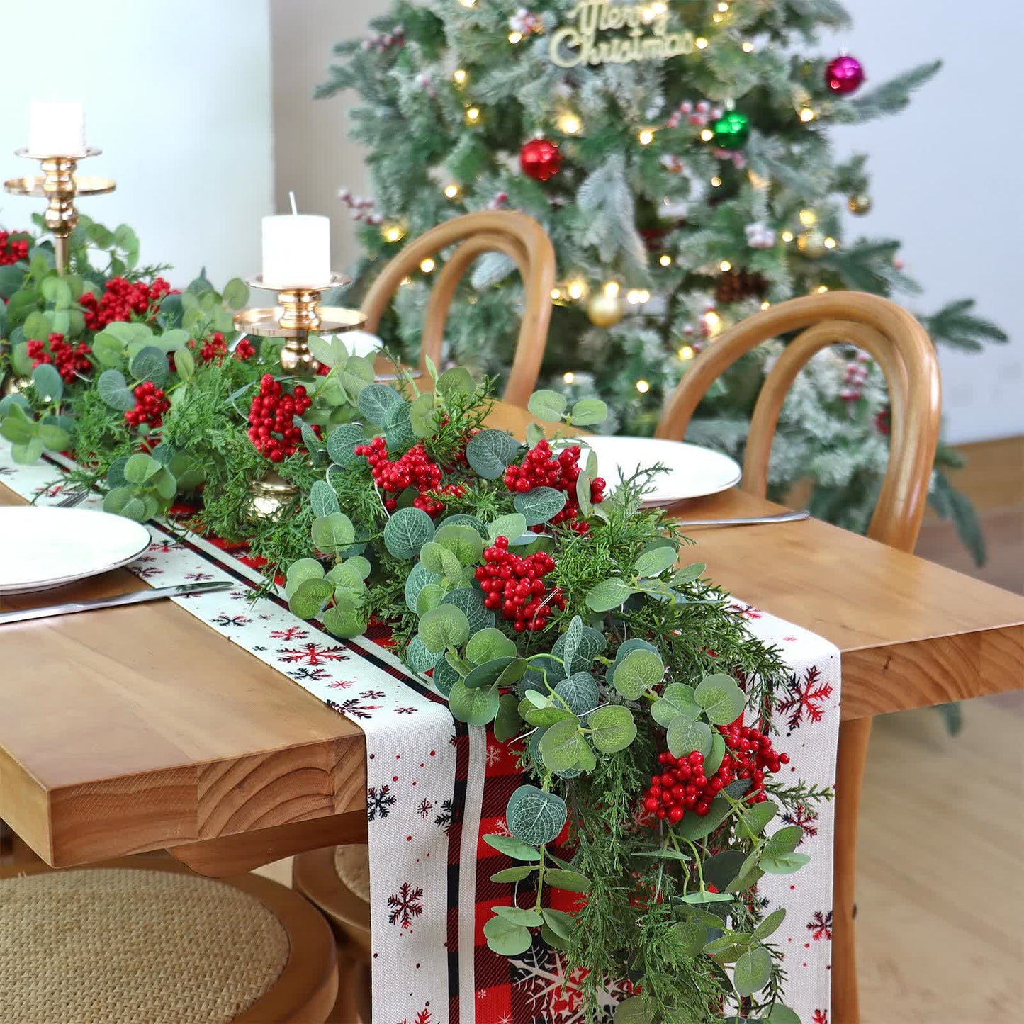 Ownkoti Faux Greenery Pine Christmas Ornament - image 7