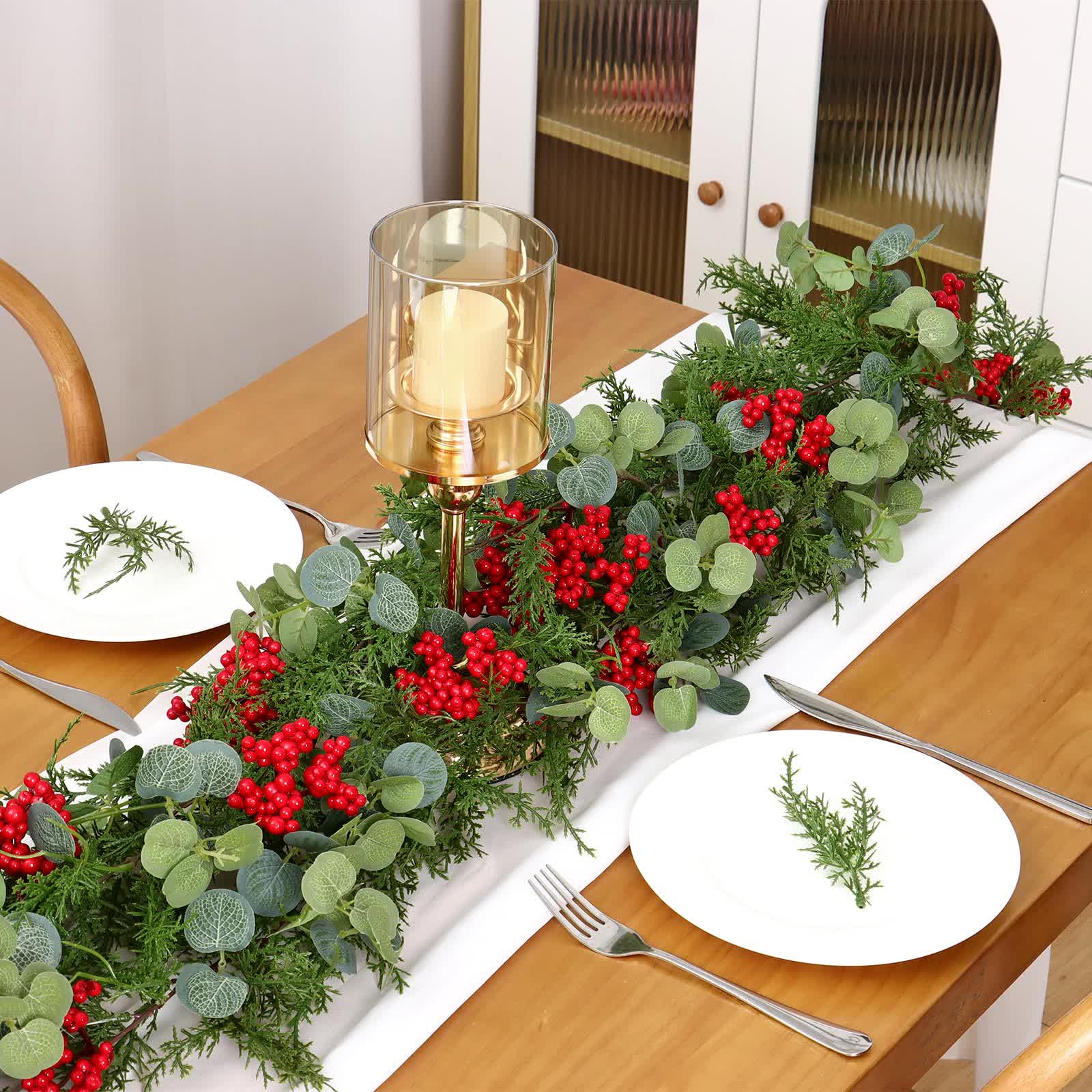 Ownkoti Faux Greenery Pine Christmas Ornament - image 8