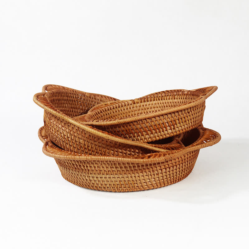 Rattan Woven Fruit Bread Storage Basket - image 8