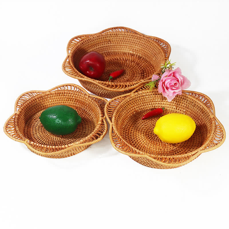 Rattan Woven Fruit Bread Storage Basket - image 5