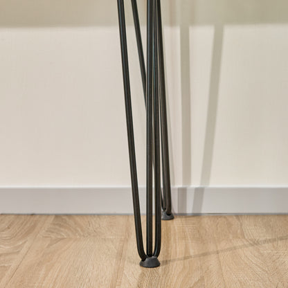 Mordern 39.4" Black & Gold Console Table With Storage Wood Entryway Table With 2 Drawers - image 13