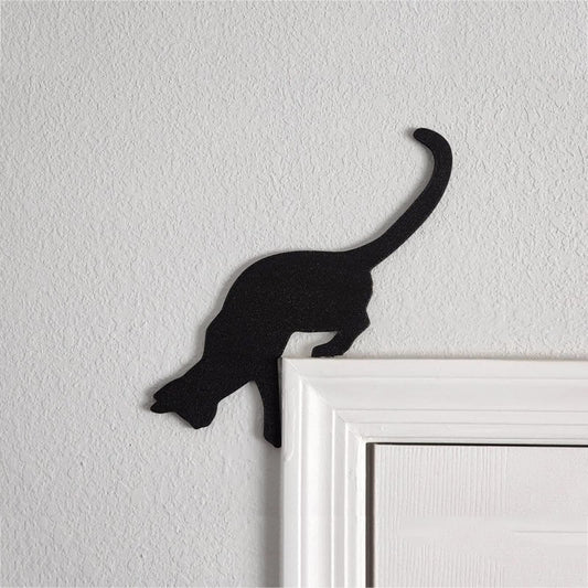 Ownkoti Metal Adorable Cat Home Decor Door Topper - One Cat - 1PC - image 0