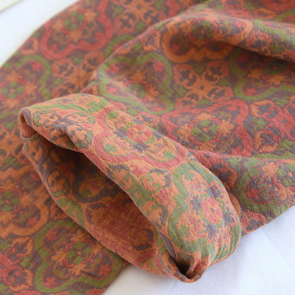 Ownkoti Retro Jacquard Cotton Gauze Loungewear Set