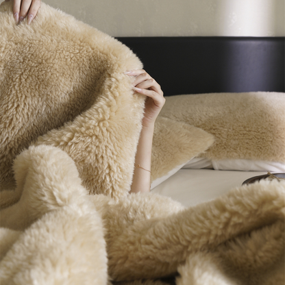 Ownkoti Khaki Double-sided Fleece Throw Blanket - image 8