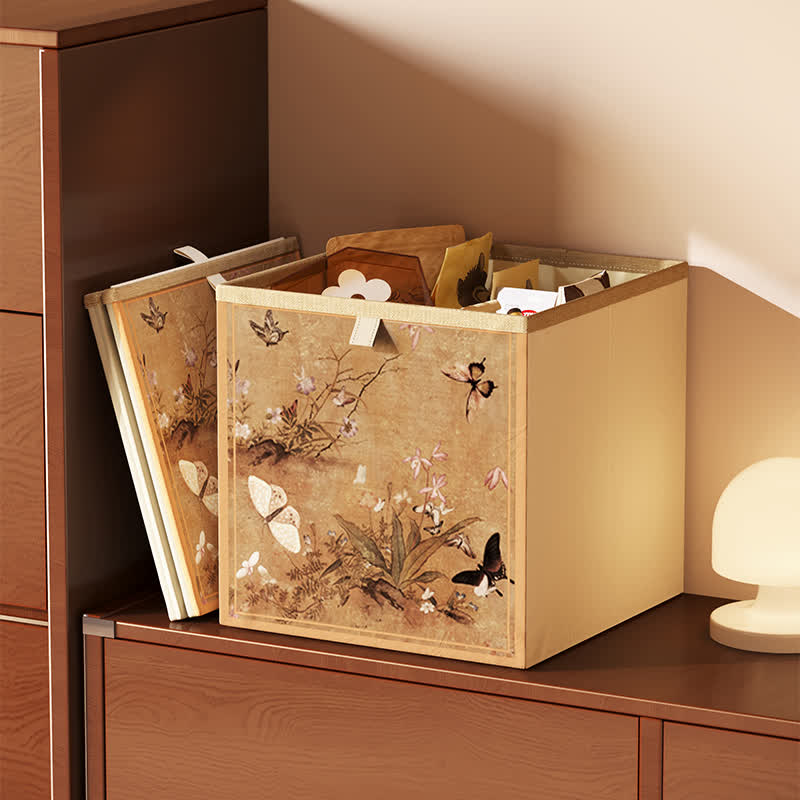 Ownkoti Vintage Oxford Cloth Foldable Cubes Organizer  - J - 12.99'' W X 12.99'' L X 14.96'' H - image 13