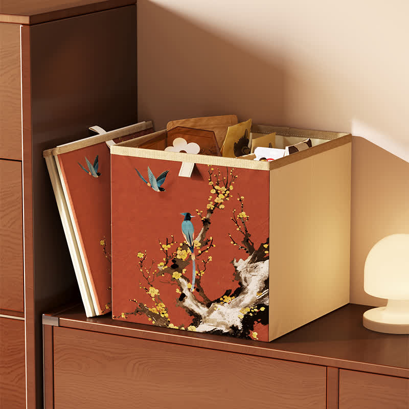 Ownkoti Vintage Oxford Cloth Foldable Cubes Organizer  - A - 12.99'' W X 12.99'' L X 14.96'' H - image 3