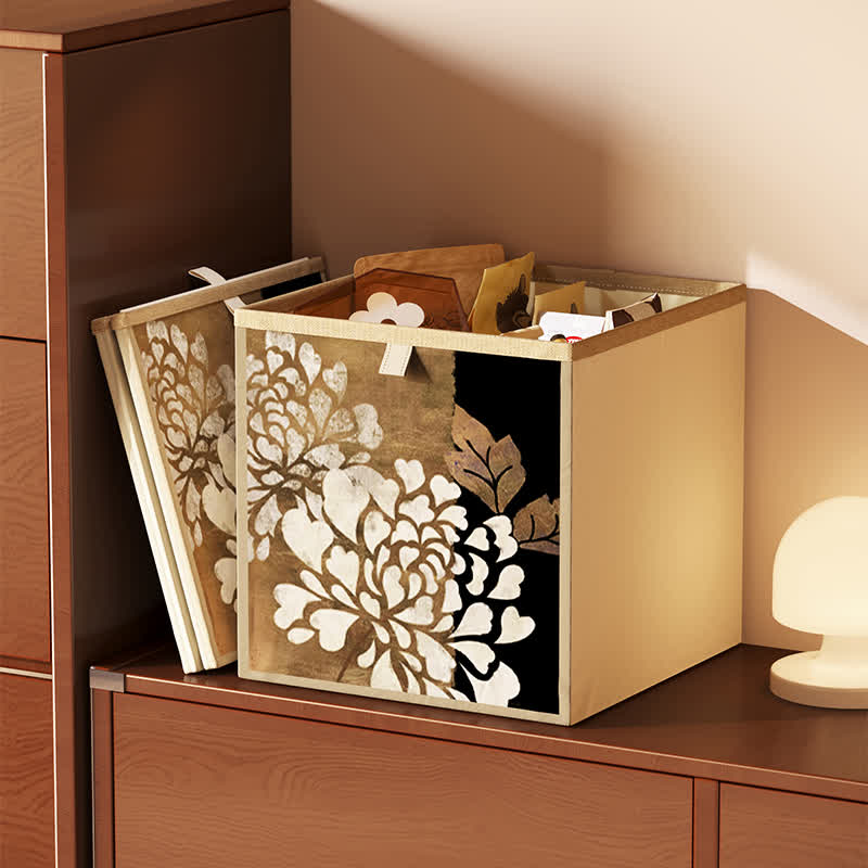 Ownkoti Vintage Oxford Cloth Foldable Cubes Organizer  - L - 12.99'' W X 12.99'' L X 14.96'' H - image 15