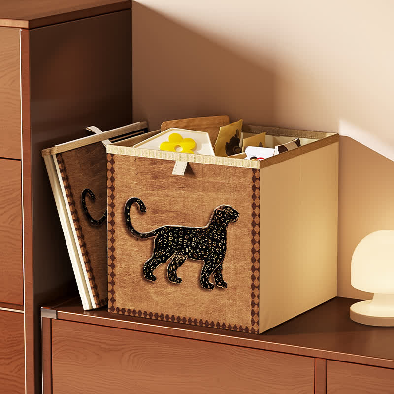 Ownkoti Vintage Oxford Cloth Foldable Cubes Organizer  - B - 12.99'' W X 12.99'' L X 14.96'' H - image 6