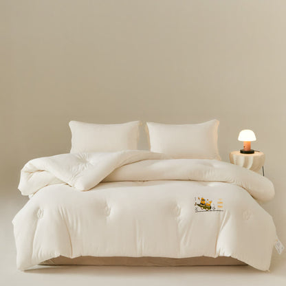 Ownkoti Solid Color Cotton Soft Breathable Comforter - White - King - image 2