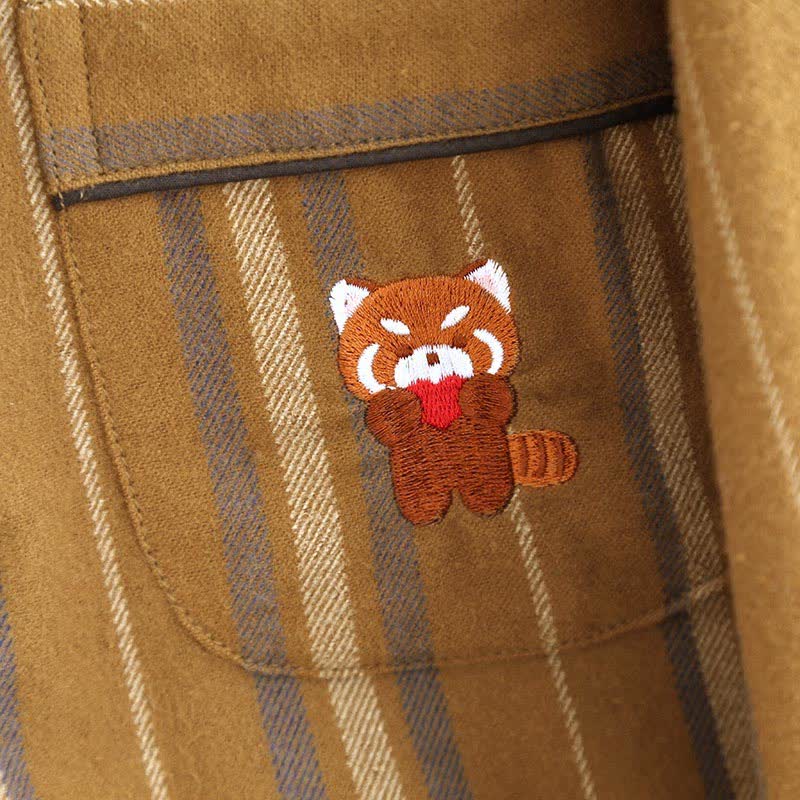 Ownkoti Brushed Cotton Striped Nightwear Set - image 3