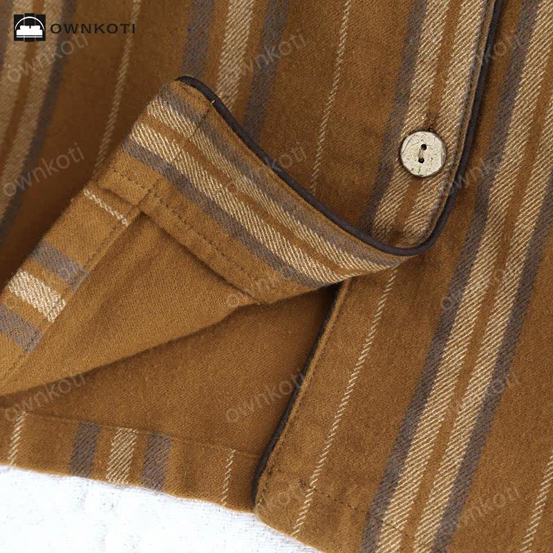 Ownkoti Brushed Cotton Striped Pajama Set - image 4