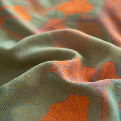 Button Ginkgo Leaf Cotton Gauze Bedding Set (4PCS) - image 15