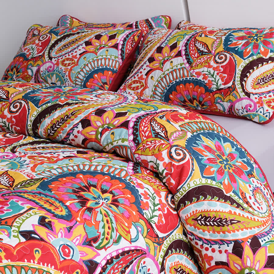 Ownkoti Bohemian Elegant Quilted Bedding Set(3PCS) - image 5