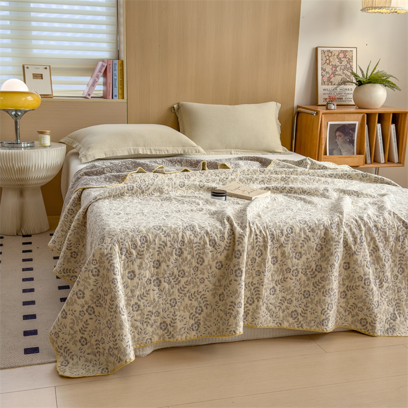 Ownkoti Refresh Floral Three Layers Cotton Gauze Quilt - image 5