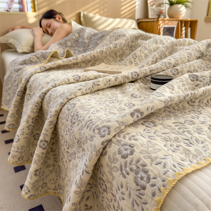 Ownkoti Refresh Floral Three Layers Cotton Gauze Quilt - image 0